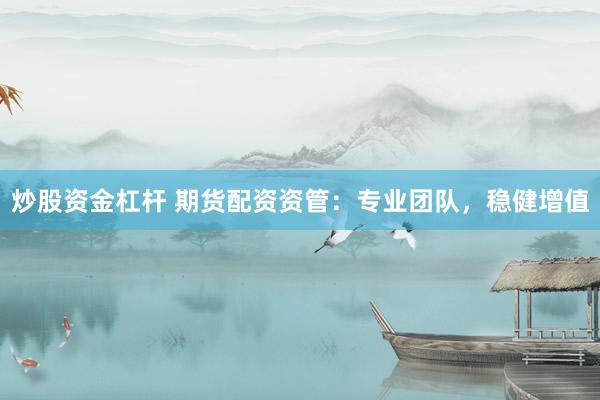 炒股资金杠杆 期货配资资管：专业团队，稳健增值