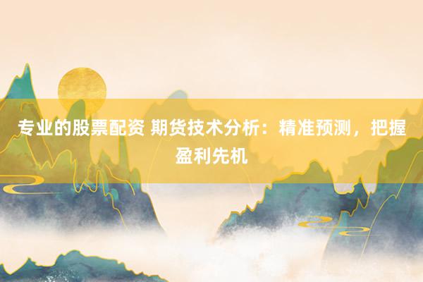 专业的股票配资 期货技术分析：精准预测，把握盈利先机