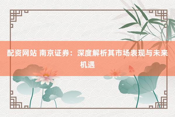 配资网站 南京证券：深度解析其市场表现与未来机遇
